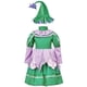 thumbnail image 4 of TRKIYQC Vestido de Disfraz de Halloween para niñas y niños, Jungle Goblin Puff Manga Larga Contraste de Color Vestido de múltiples Capas + Sombrero de pétalos TRKIYQC artístico, 4 of 10