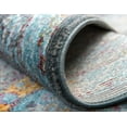 thumbnail image 6 of Unique Loom Baracoa Collection Area Rug - Raul (8' Round Blue/Gray), 6 of 8