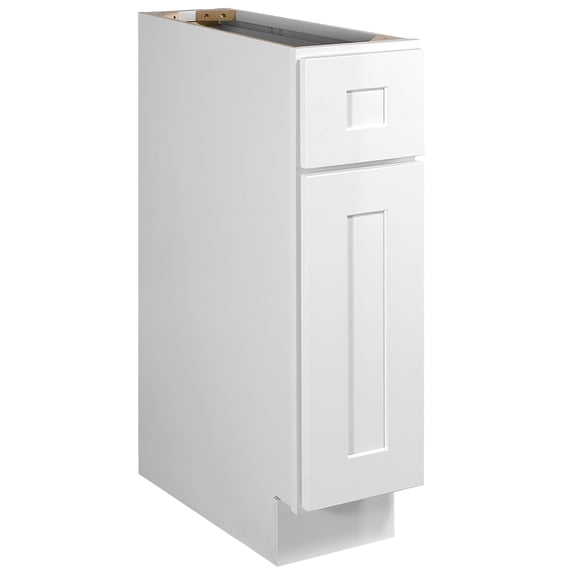 Design House Brookings Assembled Shaker Style Base Kitchen Cabinet (9" x 34.5" x 24", Sherwin Williams® White
