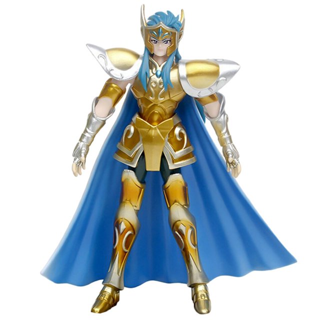 Figura de Anime Saint Seiya Myth Cloth, caballeros del zodiaco de oro, acción de Leo, Aiolia, Aquarius, Camus, cáncer, DeathMask, modelo de juguete, 19cm Qiuyongming unisex
