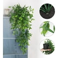 1/2/3 Pack Artificial Hanging Plants with Pot Small Fake Potted Plants