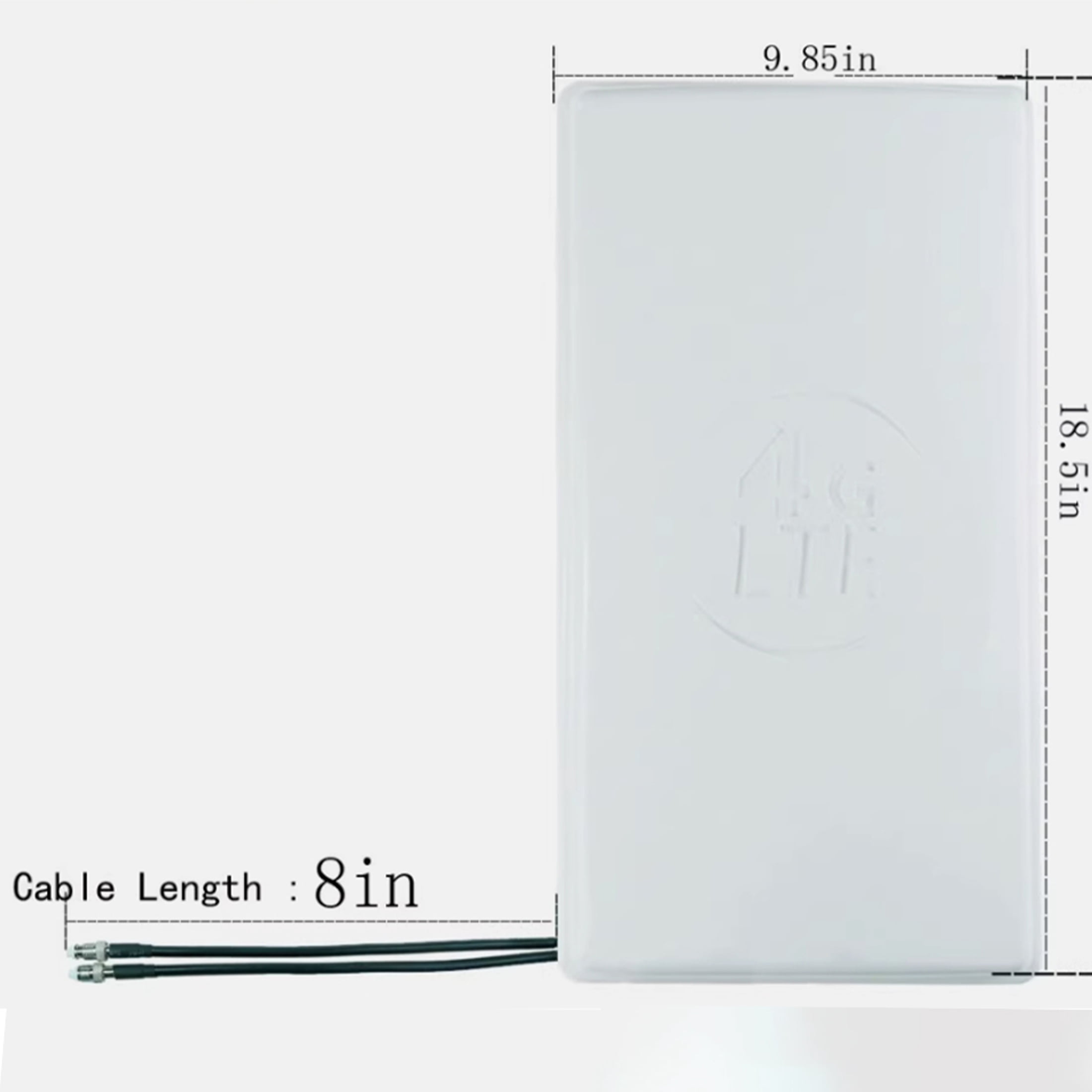 Dual Polarization Mimo 4G LTE WiFi TV Antenna, Wide Band 24dbi 698-2690mhz SMA TS-9 with 698-2690mhz Reception Range