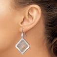 thumbnail image 3 of Sterling Silver Rhodium-plated Shepherd Hook Earrings - 46mm- Made In Italy, 3 of 6