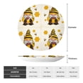 thumbnail image 2 of Salouo Beekeeper Gnome Holding A Glass Pattern Bone China Decorative Plate,Holiday Decor Decorative Ceramic Plates with Stand Elegant Home DéCor for Hallway/Living Room/Bedroom-8in, 2 of 6