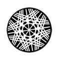 thumbnail image 4 of Posavasos de silicona para bebidas, juego de posavasos con patrón de efecto visual único, paquete de 5 posavasos, posavasos redondo (negro-5 piezas), 4 of 5