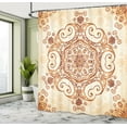 thumbnail image 5 of Ambesonne Vintage Shower Curtain, Abstract Damask Motif, 69"Wx84"L, Redwood Peach, 5 of 5