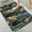 Blue and Gold Foliage, variant on 1pc Radiating Circles Bathroom Rug Bathroom Decor and Accessories- Durable,Anti Slip,And Quick Drying,Suitable For Indoor/outdoor Use - Perfect For Bathrooms,Bedrooms,Kitchens