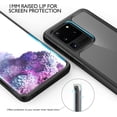 thumbnail image 2 of ORETech Compatible with Samsung Galaxy S20 Ultra Case, Clear Case for Samsung S20 Ultra Phone Case Thin Hard PC Silicone TPU Frame Protective Cover for Galaxy S20 Ultra 5G 6.9"(2020) Black, 2 of 7