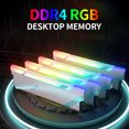 thumbnail image 2 of ASint DDR4 8GB 3200MHz RGB Desktop Memory Low Power Consumption Fast Heat Dissipation Support Intel XMP 2.0 Overclocking, 2 of 8