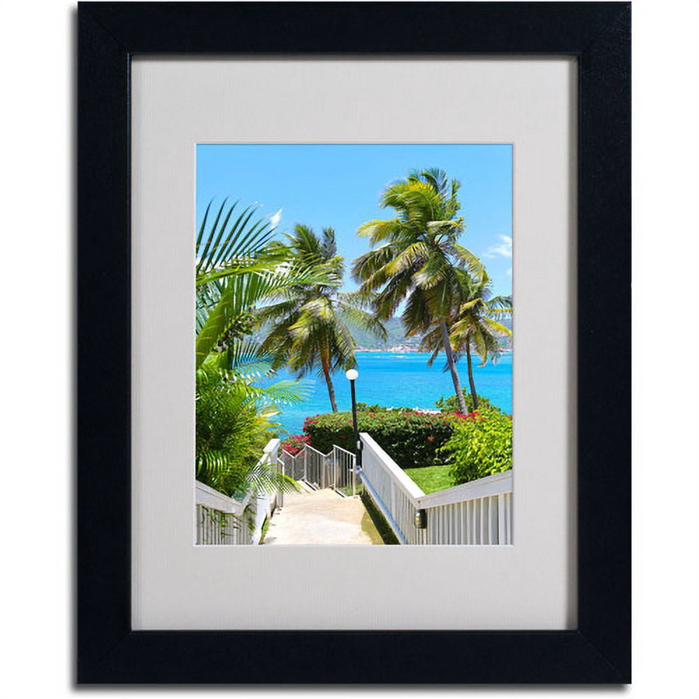 Trademark Fine Art "Virgin Islands 3" Matted Framed Art by CATeyes