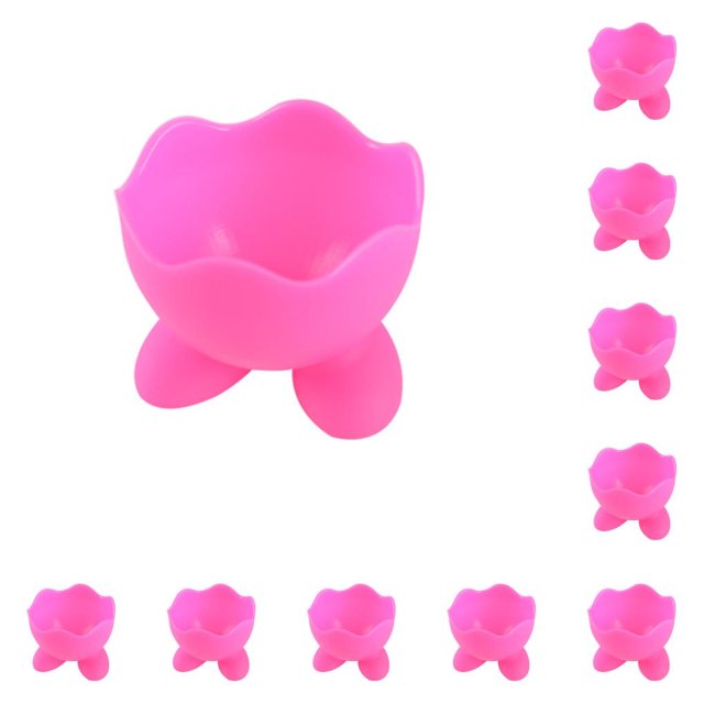 Vogacara 10 Uds. Estante de almacenamiento de silicona, organizador de huevos de belleza, soporte de secado, organizador de esponjas, Type3 NO3