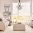 thumbnail image 5 of 5-Light Farmhouse Wood & Metal Chandelier French Country Lighting Fixture for Dining Room, 5 of 6