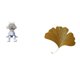 thumbnail image 1 of Escultura de hojas de ginkgo con forma de , adorno de escritorio, figura decorativa nórdica, arte abstracto para pared, ideal para sala de e, 1 of 8