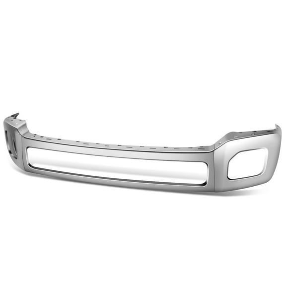 DNA Motoring Chrome Front Bumper Face Bar w/ Fog Light Holes for 2011-2016 F250 F350 Super Duty
