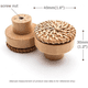 thumbnail image 5 of Tirador de madera para muebles, tirador de cajón de madera, pomos para muebles, 40 x 30 mm, 6 piezas, 5 of 5