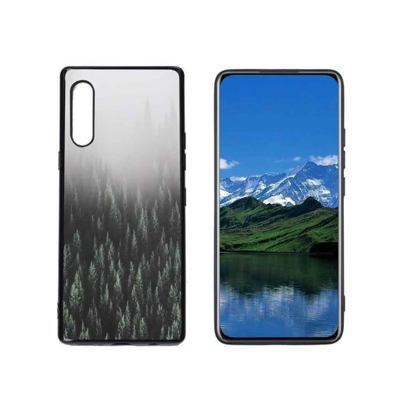 Foggy-Forest-129 Phone Case, Degined for LG Velvet 4G Case Men Women, Flexible Silicone Shockproof Case for LG Velvet 4G