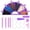 Style 2, variant on Diamond Art Painting Tray Kit 6 Grids Diamond Art Painting Accessories Tray Organizer with Multiple Stopper Divider for Cross Stitch Tool Bead Sorting Storage (Purple)