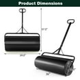 thumbnail image 3 of Gymax Lawn Roller Push/Tow Behind a Tractor Sod Drum Roller for Garden Yard Park Farm Black, 3 of 10