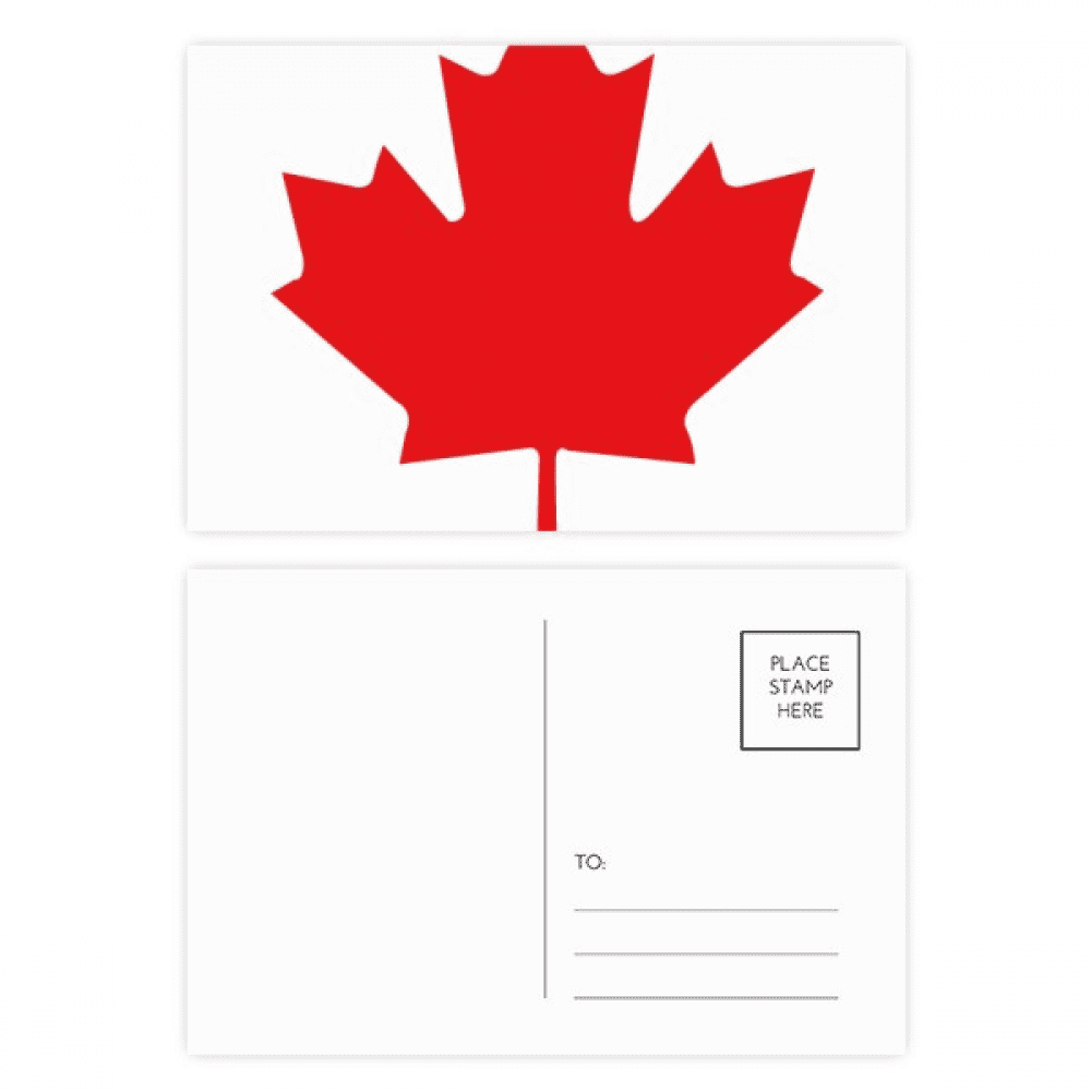 Red Maple Canada Country Culture Symbol Postcard Set Birthday Mailing Thanks Greeting Card