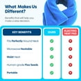 thumbnail image 4 of SunnyBay Microwave Heating Pad, Microwavable Moist Heated Neck and Shoulder Wrap, Weighted Bean Bag Warmer, Heat or Cold Pack or Warm Compress for Pain Relief Therapy, 26x5 Inches Sky Blue, 4 of 11