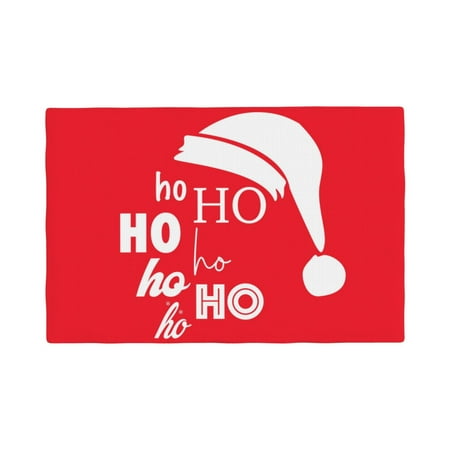 

Placemats Set of 4 / 6 Saying Ho Ho Ho Placemats for Dining Table Indoor/Outdoors Heat Resistant Washable Placemats 18 x 12
