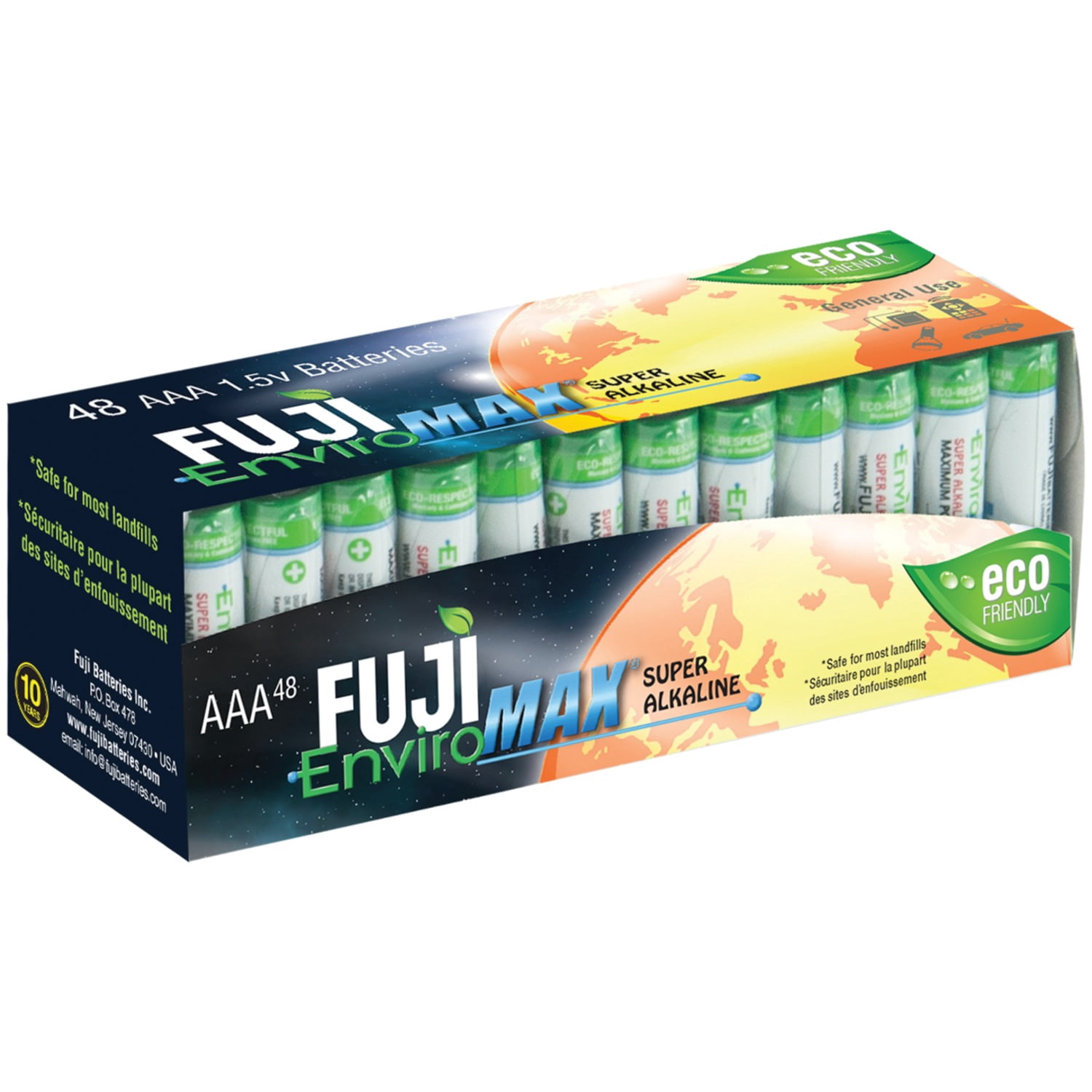 Fuji Batteries 4400SP48 EnviroMax AAA Digital Alkaline Batteries (48 pk)