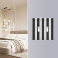 thumbnail image 5 of Dailycode Light Switch Plate Covers 2 Gang Wall Plate Plastics Outlet Covers for Kitchen Home Office Decor Carbon Black and White Stripes, 5 of 8