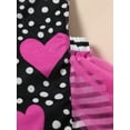 thumbnail image 6 of Seyurigaoka Baby Girls Valentine's Day Romper Dress Heart Halter Backless Bodysuits Mesh Skirt Layer Triangle Snap Jumpsuit with Headband, 6 of 9