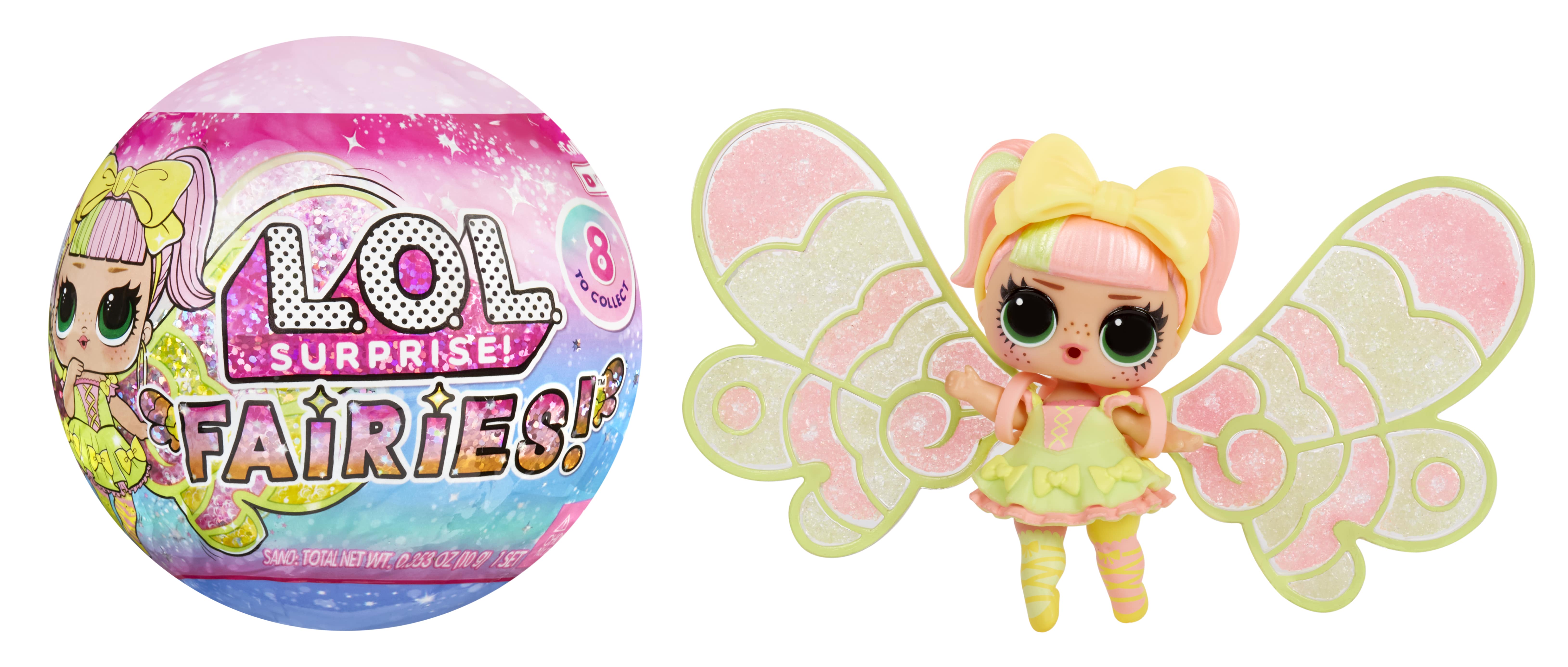 LOL Surprise Fairies! Tots Dolls with Make-Your-Own Fairy Wings and 8+ Surprises to Unbox Including Matching Fairy Accessories – Great Gift for Kids Ages 4+