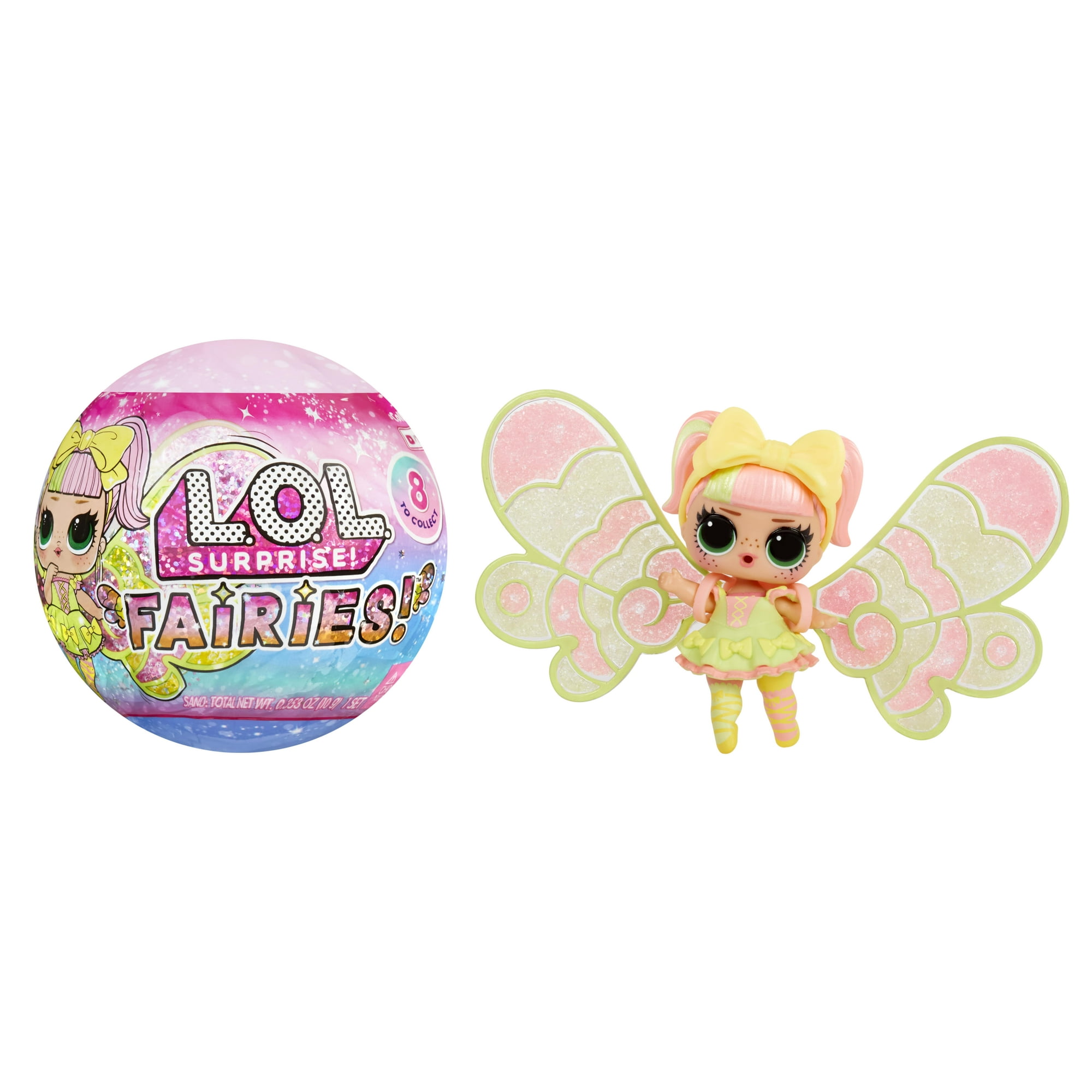 LOL Surprise Fairies! Tots Dolls with Make-Your-Own Fairy Wings and 8+ Surprises to Unbox Including Matching Fairy Accessories – Great Gift for Kids Ages 4+
