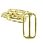 Brass Tri-Glides from Craft County - 1 & 1.5 Inch Sizes - DIY Strap Connectors, Adjusters, and Jewelry - Multiple Pack Sizes