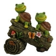 thumbnail image 2 of Ikohbadg Solar Turtle Climbing Tree Lamp Ornament Resin Garden Decoration Solar Powered Statue Whimsical Turtle Tree Courtyard Light Handicraft, 2 of 6