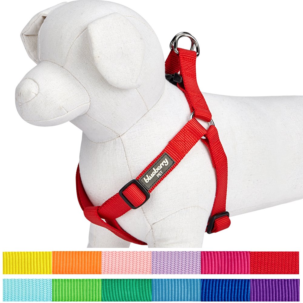 Blueberry Pet Stepin Classic Dog Harness, Chest Girth 26" 39", Rouge
