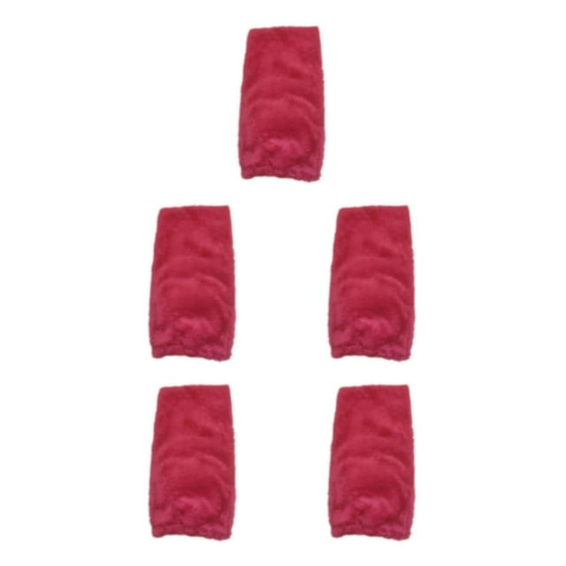 Maytalsory Warm Knee High Socks Comfort Fit For Daily Wear Winter Plush Over Knee Socks Easy To Wear red 5Set