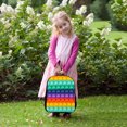 thumbnail image 4 of Bolso escolar para adolescentes con estampado 3D de colores del arcoíris Ehuebsd mochila para portátil libro juguetes sensoriales regalo, 4 of 8