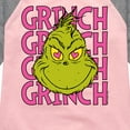thumbnail image 3 of The Grinch - Grinch Stacked - Toddler & Youth Girls Raglan Graphic T-Shirt, 3 of 5