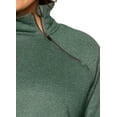 thumbnail image 6 of RBX Active Women's Plus Size Zip Mock Neck Fleece Pullover Sweatshirt With Pockets, 6 of 8