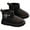 I3Black, variant on lnmuld Kids Boots Winter Girls Boots with Side Zipper Warm Lined Comfortable Non Sole for Toddler Kids Outdoor Daily Wear Size:9.5