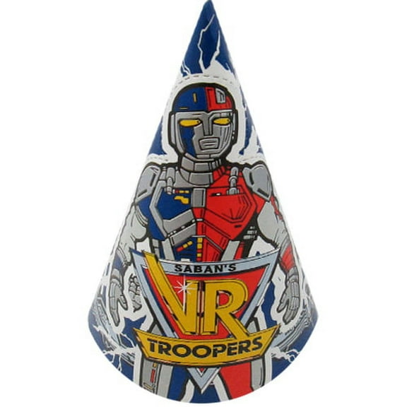 VR Troopers Vintage 1994 Cone Hats (8ct)