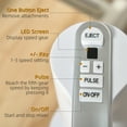 thumbnail image 3 of HOMCOM 5-in-1 Electric Hand Mixer, Handheld Mixer with Measuring Cup, 300W Immersion Blender with 5+1P Speeds, Dough Hooks, Chopper, Whisk and Mixers for Meat, Fruit, Mashed Potato and Milkshake, 3 of 9