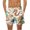 White A, variant on ZQUUVOU Men's Beach Swim Trunks Casual Loose Fit Drawstring Shorts with Pockets Quick Dry Elastic Waist Summer Bathing Suit Yellow