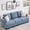 Blue, variant on 89 in Chenille 3-Seat Sofa, Deep-Seat Couch with Cup Holders and Side Pockets for Apartment Lounge, Blue