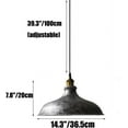 thumbnail image 6 of Retro Industrial Style Metal Pendant Lamp for Kitchen Island, Rustic Farmhouse Pendant Light Fixture for Dining Room, Vintage Pendant Lighting, Iron Pendant Light for Warehouse Garage Shop, 6 of 6