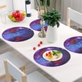 thumbnail image 5 of Coolnut Starry Devil Eye Round Placemat Set of 1, Non-Slip Heat Resistant & Waterproof Plate Pads for Dinner Table Table Placemats, 15.4 in Home Decor Gifts, 5 of 6