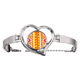 thumbnail image 1 of pulsera de joyería en forma de corazón Línea naranja México totems antigua civilización, 1 of 3