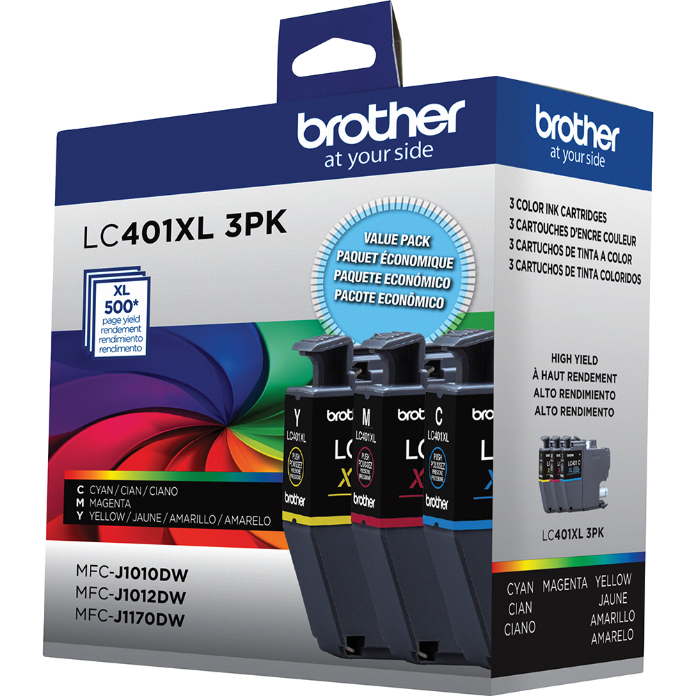 Brother LC401XL High-Yield Color Ink 3-Pack photo 2