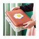 thumbnail image 4 of Caja de almacenamiento para refrigerador de huevos yuxing con tapa rejilla anticaída color rojo, 4 of 5