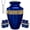 Blue, variant on Set of 6 Red Decorative Urn for Ashes – 1 Large Adult Cremation Urn, 4 Mini Keepsake Urns & 1 Necklace Urn, Handcrafted Aluminum Memorial Tribute
