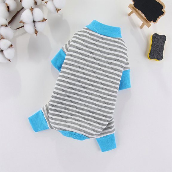 OAVQHLG3B Dog Sweaters for Small Dogs Winter Puppy Pajamas Boy Girl Small Pet Clothes Outfit 4 Legs Jumpsuits for Pet Clothes