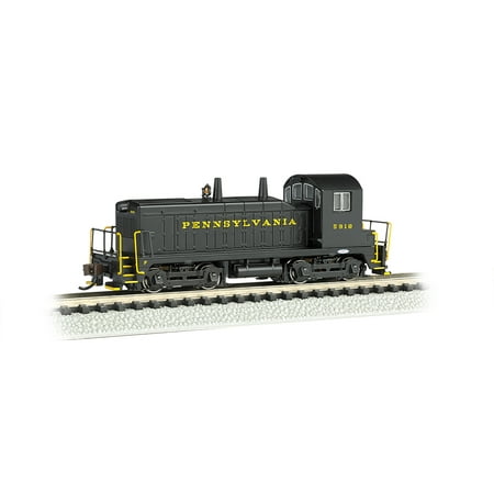 Bachmann Industries PRR #5918 EMD NW-2 Switcher Locomotive DCC Equipped Train Car, N Scale